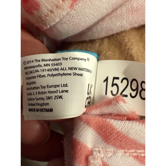 Wee Baby Stella Plush Doll Manhattan Toy Clothes Brown Hair Latina 2014 Magnetic - Picture 8 of 14